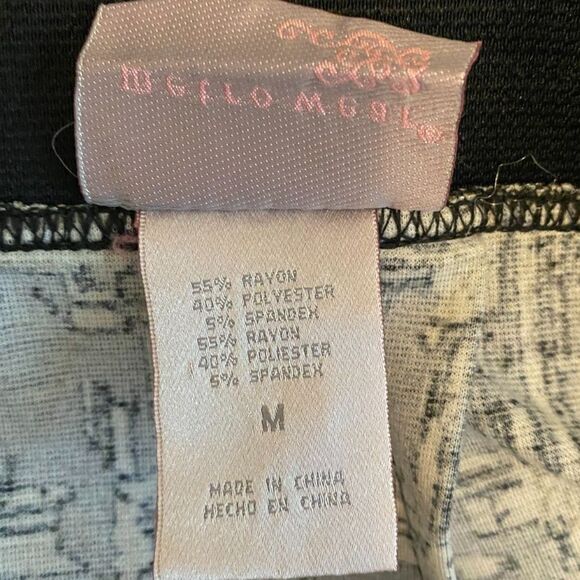 Mero Ware Boho Ruffled Hem Elastic Waist Skirt Women Size M - Picture 6 of 7